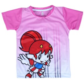 PLAYERA BEBE CHIVA NIÑA ROSA RAYAS DEGRADADAS