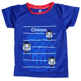 PLAYERA NIÑO AZUL CHIVA MONSTER