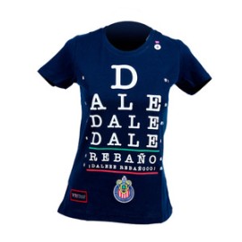 PLAYERA MUJER DALE REBAÑO AZUL