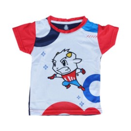 PLAYERA NIÑO BLANCA CHIVITO MANGAS ROJAS