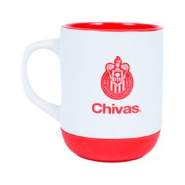 TAZA CERÁMICA BASE SLICON ROJA CHIVAS