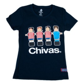 PLAYERA FUTBOLITO CHIVAS FEMENIL AZUL