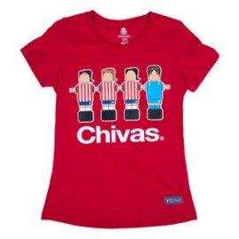 PLAYERA FUTBOLITO CHIVAS FEMENIL ROJA