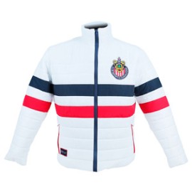 CHAMARRA BLANCA ESCUDO CHIVAS RETRO