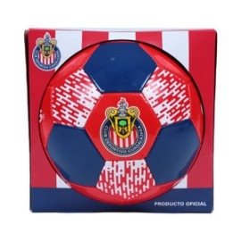 BALÓN ESCUDO CHIVAS ROJO Y AZUL