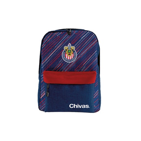 MOCHILA TEXTURA DIAGONALES ESCUDO CHIVAS