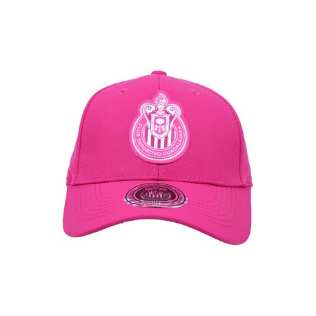 GORRA ROSA LISA ESCUDO MONOCROMÁTICO