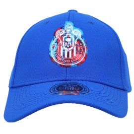 GORRA AZUL APLICACIÓN ESCUDO ESPECIAL CHIVAS