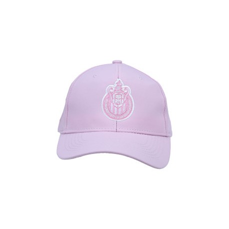 GORRA LISA ROSA ESCUDO MONOCROMÁTICO