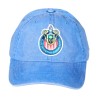 GORRA DESLAVADA AZUL R ESCUDO CHIVAS