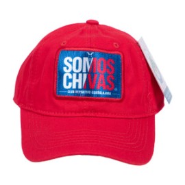 GORRA PARCHE 3D CHIVAS ROJA