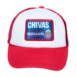 GORRA MALLA PARCHE 3D CHIVAS ROJA