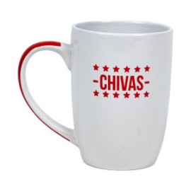 TAZA CERÁMICA ASA ROJA CHIVAS