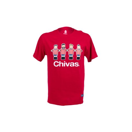 PLAYERA FUTBOLITO CHIVAS VARONIL ROJA